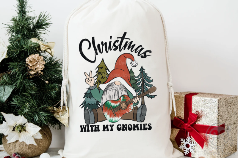 Gnomes Hippie Christmas Sublimation