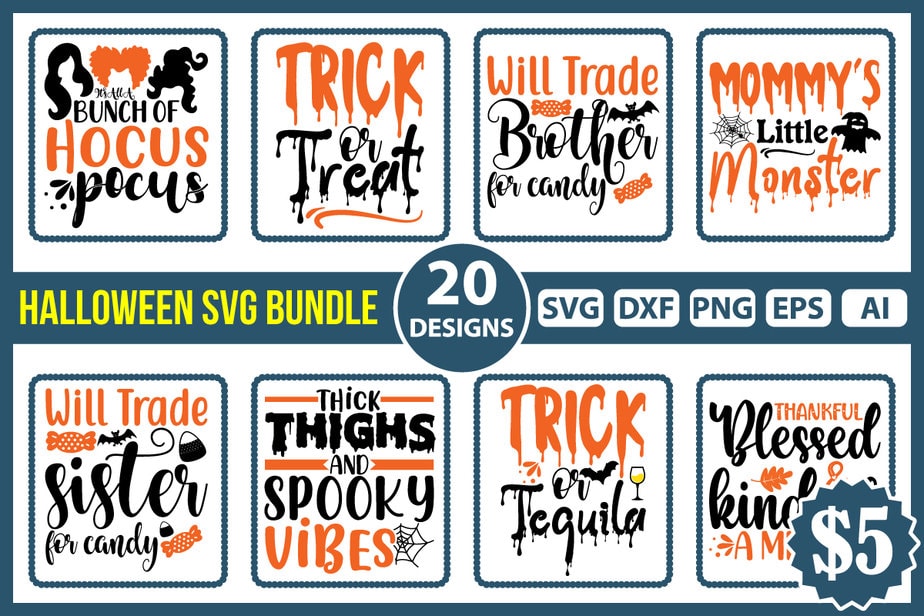 Halloween svg bundle t-shirt design bundle , fall svg bundle, autumn ...