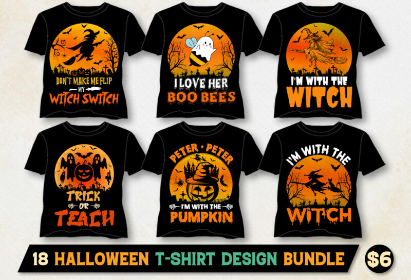 Halloween T-Shirt Design Bundle-Halloween T-Shirt Design - Buy t-shirt ...