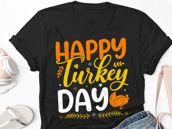 Happy turkey day thanksgiving day t-shirt design