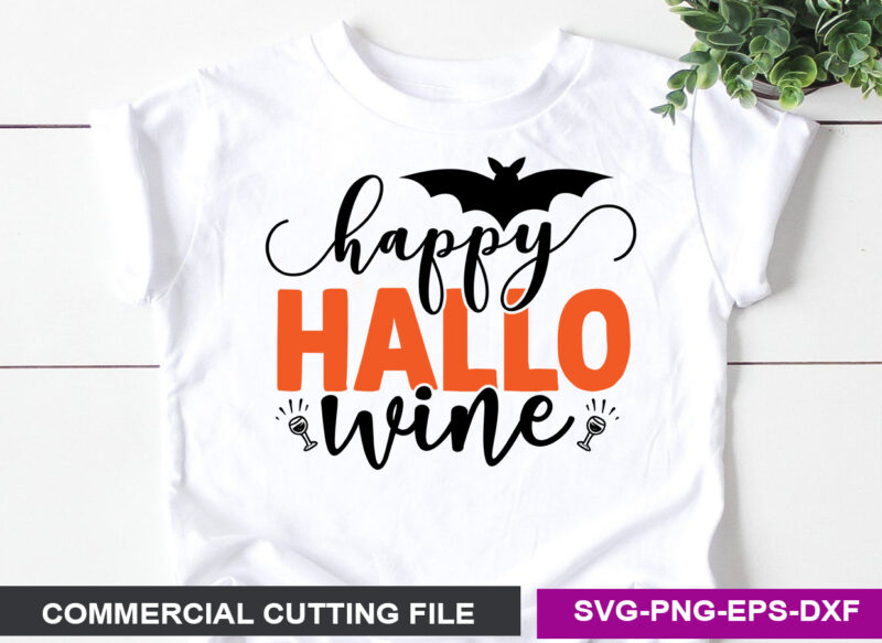 Happy hallo wine SVG