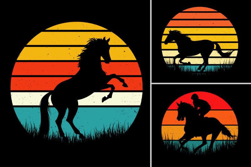 Sunset T-Shirt Design Graphic Background Bundle