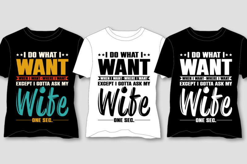 T-Shirt Design Bundle for POD-Typography T-Shirt Design