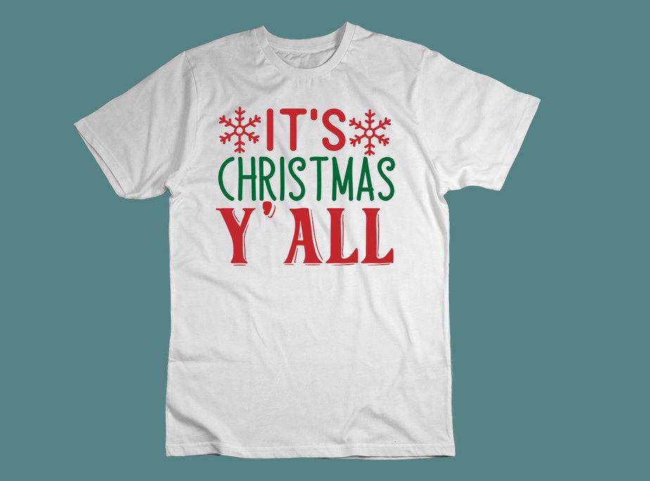 It's Christmas y' all SVG - Buy t-shirt designs