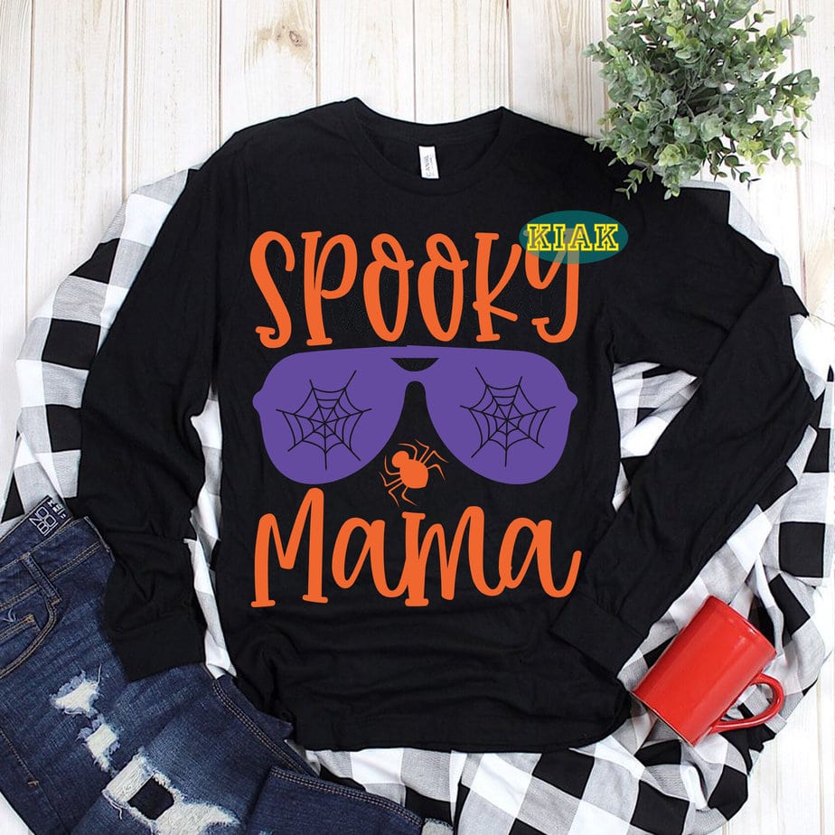 Design Spooky Mama, Spooky Mama Svg, Mama Svg, Halloween Svg, Halloween ...