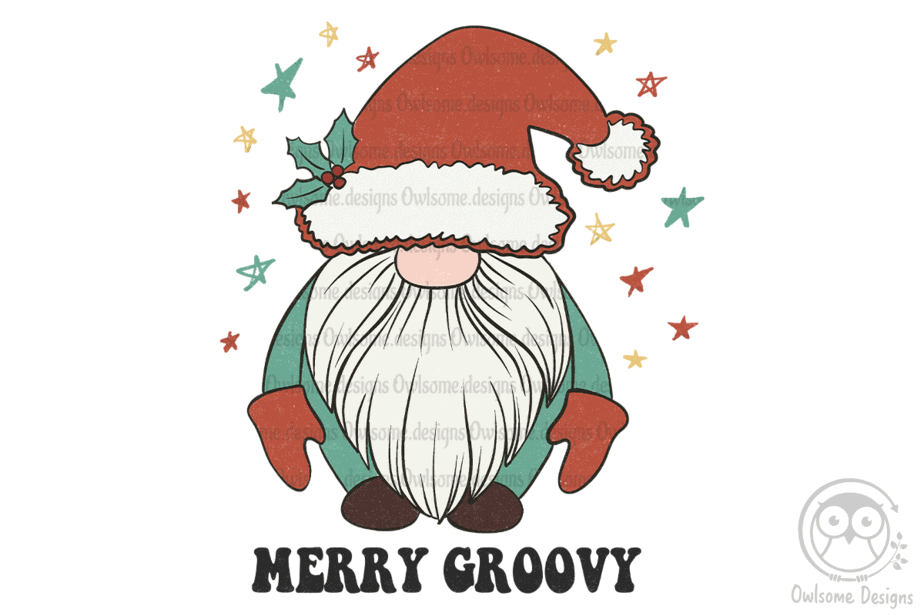 Merry Groovy Christmas Sublimation - Buy T-shirt Designs