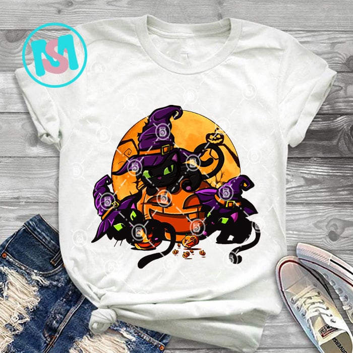 Cat Halloween Bundle PNG, Trick Or Treat, Happy Meoween, Happy Halloween, Stay Spooky