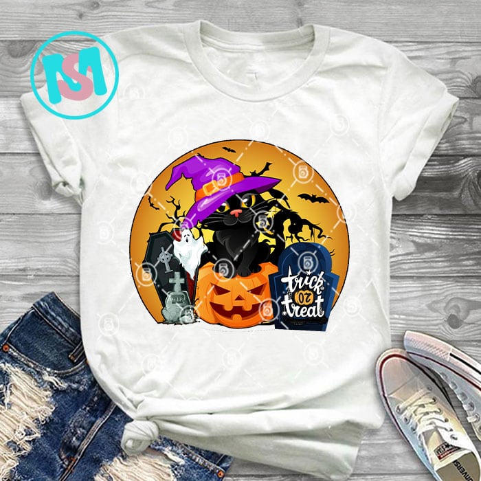 Cat Halloween Bundle PNG, Trick Or Treat, Happy Meoween, Happy Halloween, Stay Spooky