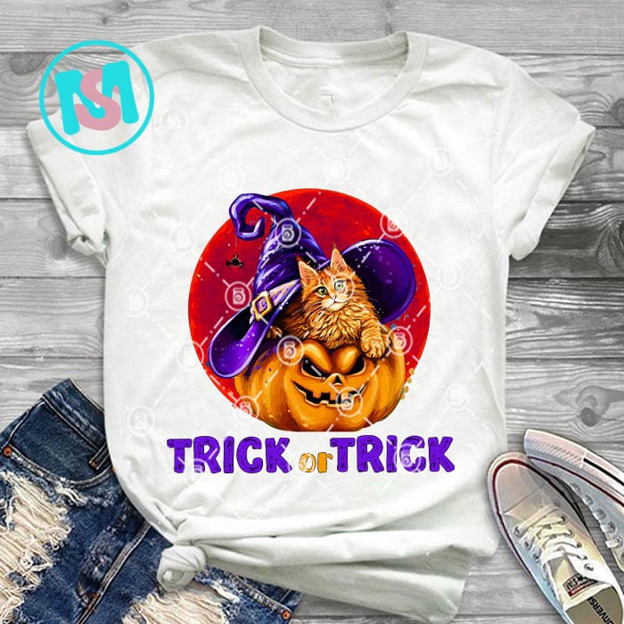 Cat Halloween Bundle PNG, Trick Or Treat, Happy Meoween, Happy Halloween, Stay Spooky