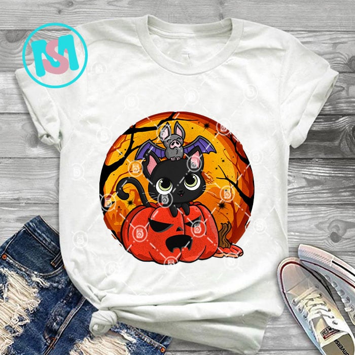 Cat Halloween Bundle PNG, Trick Or Treat, Happy Meoween, Happy Halloween, Stay Spooky