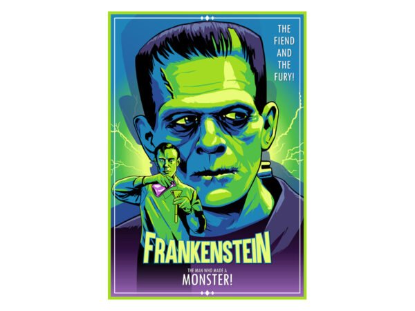 Monster frankenstein t shirt designs for sale