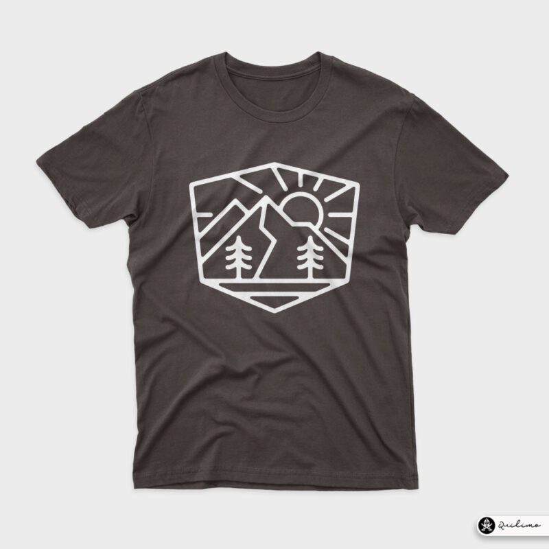 Sunrise and Mountain - Buy t-shirt designs