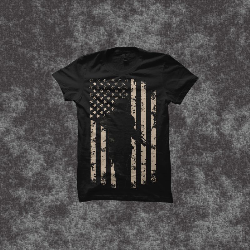 Proud patriot vector illustration, us veteran t shirt design, american ...