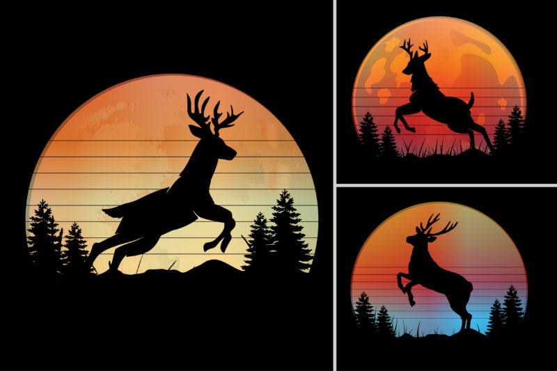 Sunset T-Shirt Design Graphic Background Bundle