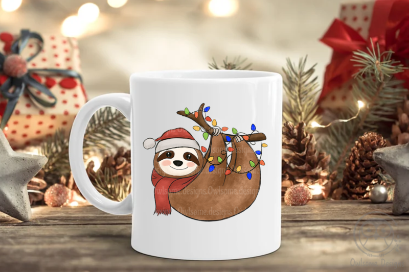 Sloth Christmas Sublimation