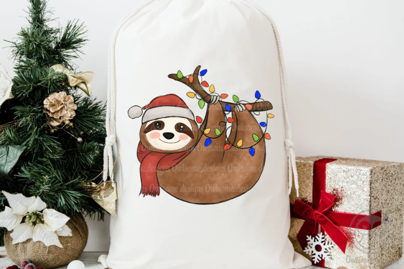 Sloth Christmas Sublimation