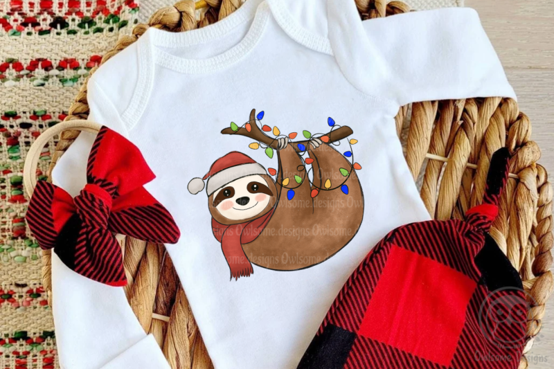 Sloth Christmas Sublimation