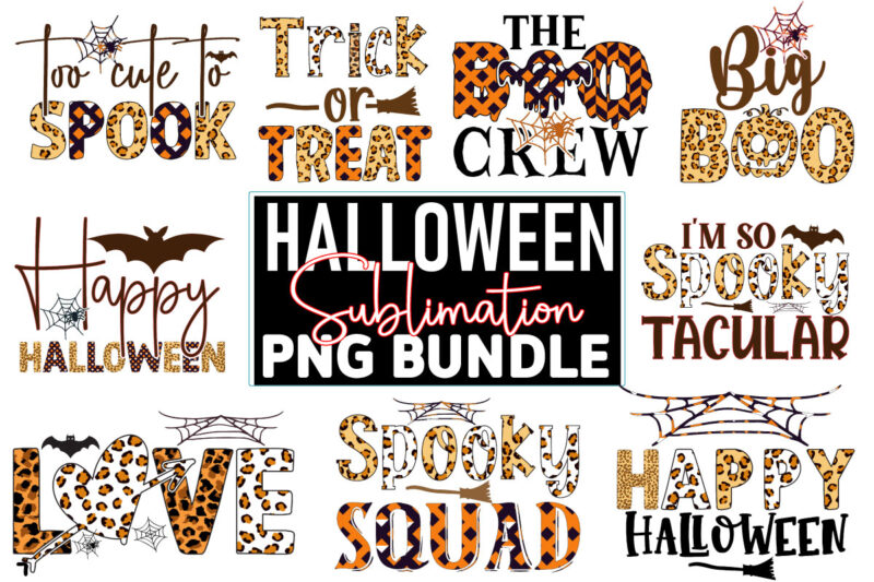 Halloween Sublimation PNG Bundle