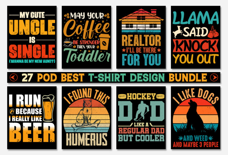 Trendy Pod Best T-Shirt Design Bundle