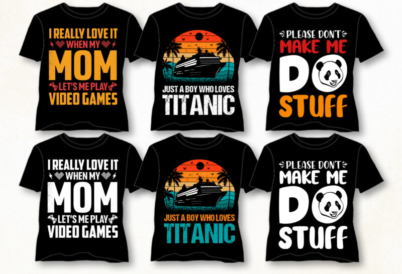 Trendy T-Shirt Design Bundle