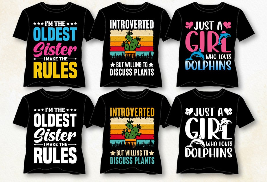 Typography T-Shirt Design Bundle - Buy t-shirt designs