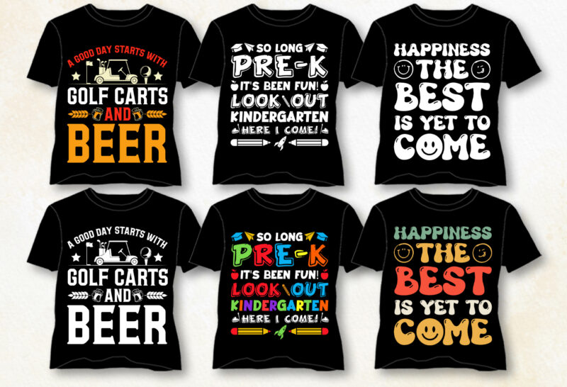 Typography T-Shirt Design Bundle