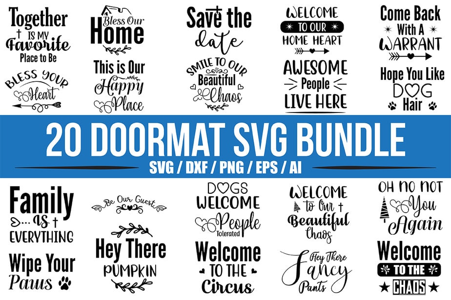 Doormat SVG Bundle - Buy t-shirt designs