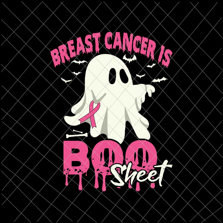 Breast Cancer Is Boo Sheet Svg, Boo Sheet Halloween Svg, Halloween