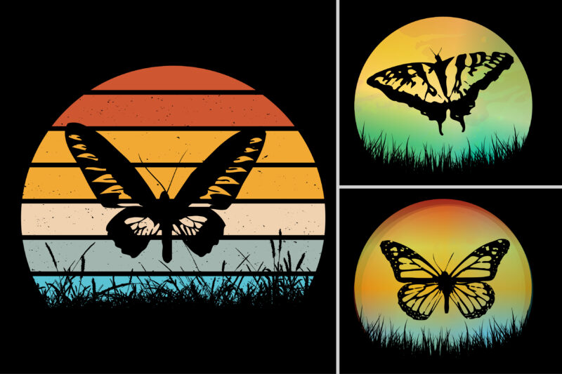 Sunset T-Shirt Design Graphic Bundle