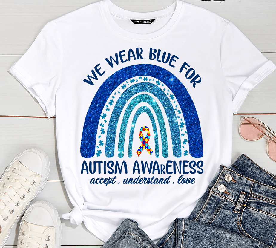 We Wear Blue For Autism Awareness Buy tshirt designs