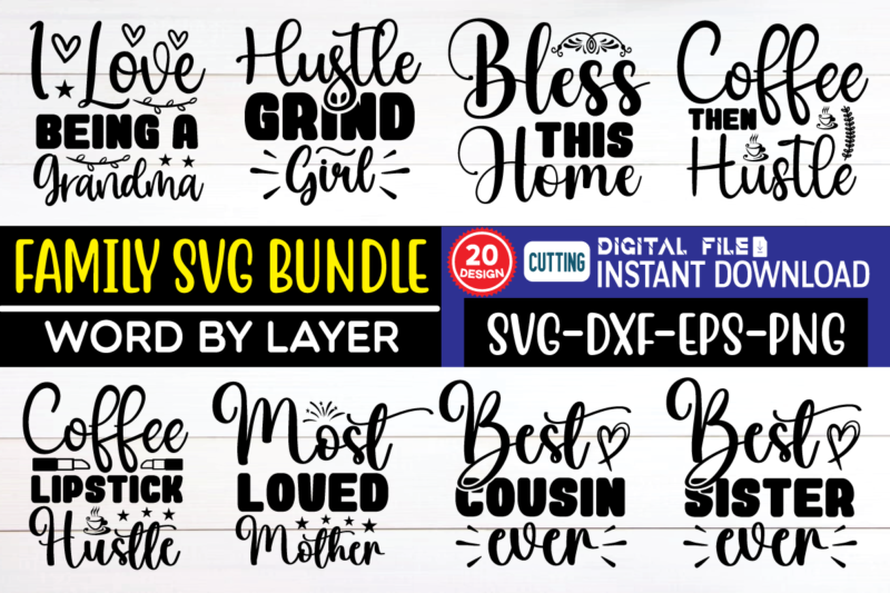 Family svg bundle family, funny, christmas, llama, cool, svg, black and white, for her, mama, sarcastic, unicorn, cute, personalized, for women, you people must be exhausted, child bought me this,