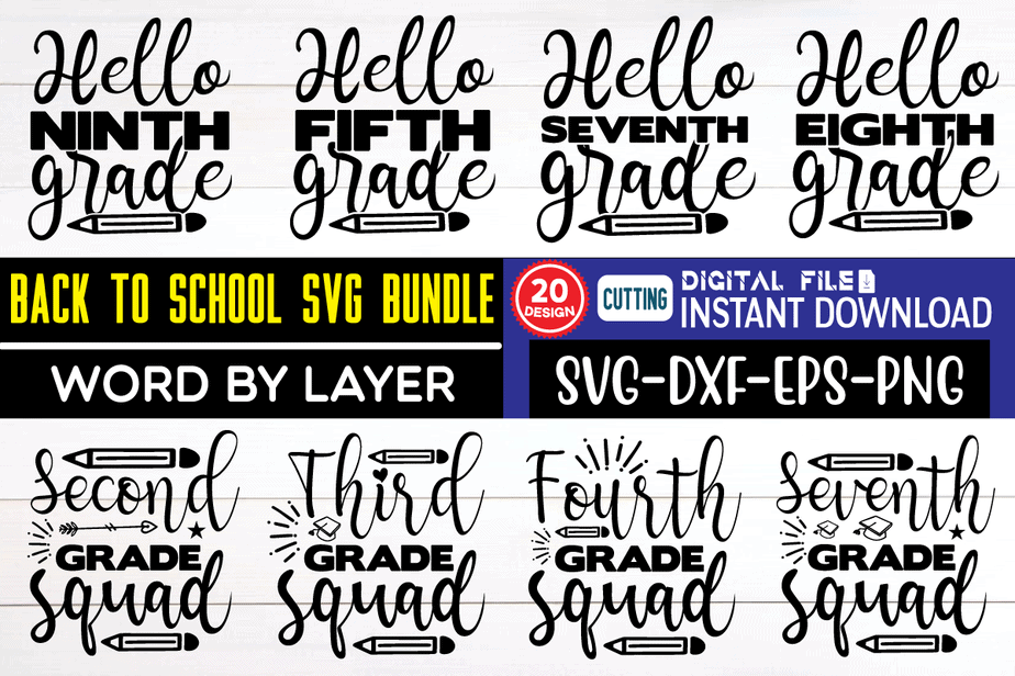 Back to School Svg Bundle back to school, back to school svg, school ...