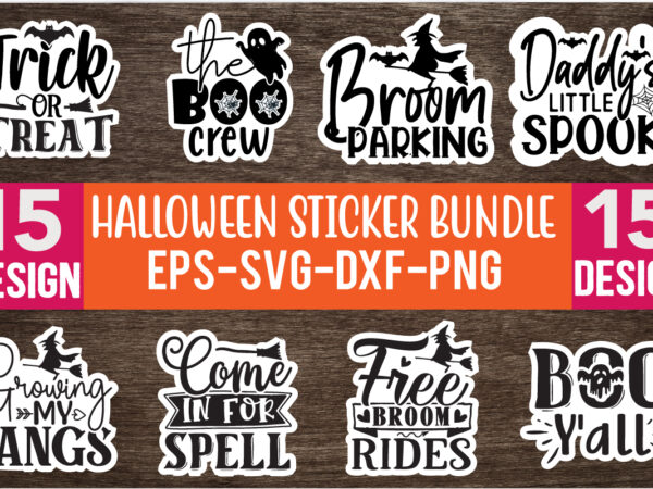 Halloween sticker bundle 15 design