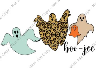 Boo Jee Leopard Funny Halloween Ghost Svg, Ghost Halloween Svg, Boo Ghost Halloween Svg t shirt template