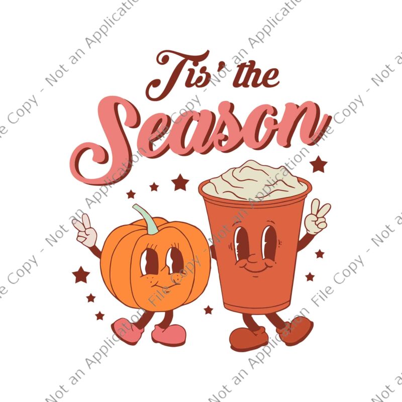 Tis The Season Pumpkin Spice Svg, Fall Autumn Boo Halloween Svg