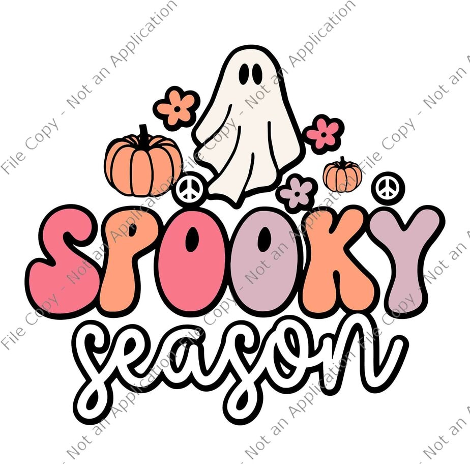 Groovy Ghost Spooky Season Svg, Spooky Season Svg, Spooky Season ...