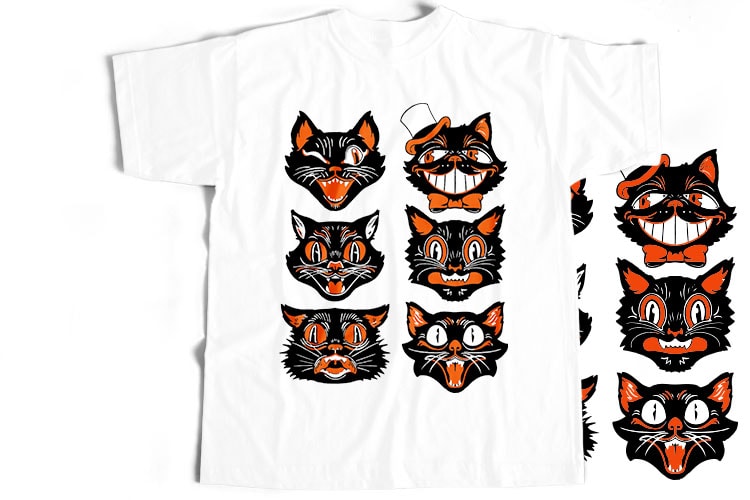 10 Best Selling Halloween T-Shirt Design Bundle For Commercial Use