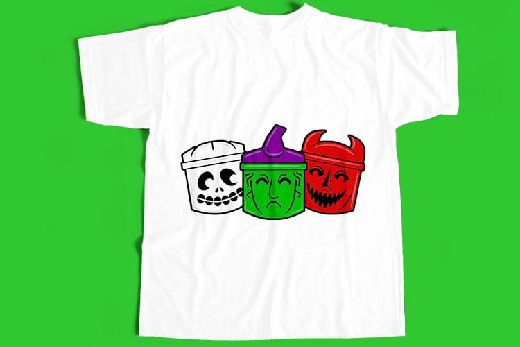 10 Best Selling Halloween T-Shirt Design Bundle For Commercial Use