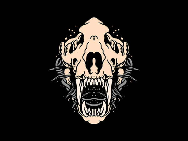 Tiger fangs t shirt designs for sale