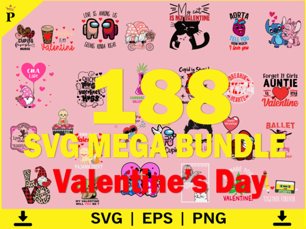 Valentine mega bundle, 140 designs, heather roberts art bundle, valentines svg bundle, valentine’s day designs, cut files cricut, silhouette, valentine’s day svg bundle, valentine day svg, valentine design for shirts,