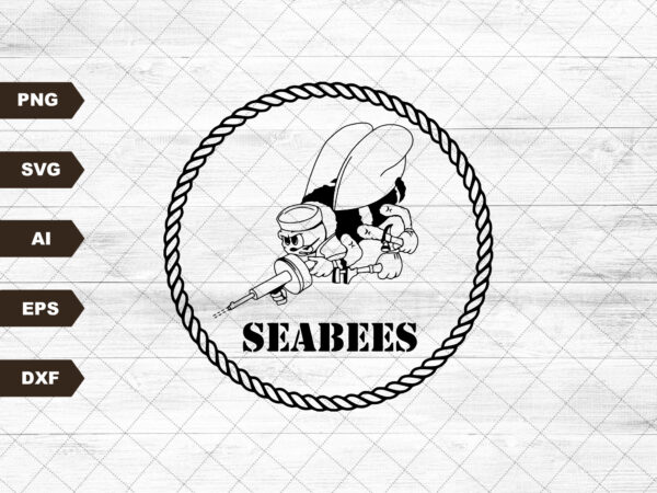 Navy seabee svg T shirt vector artwork