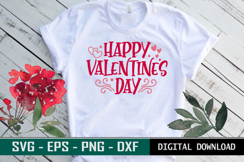 Happy Valentine’s Day XOXO quote SVG T-shirt designs bundle vol.1