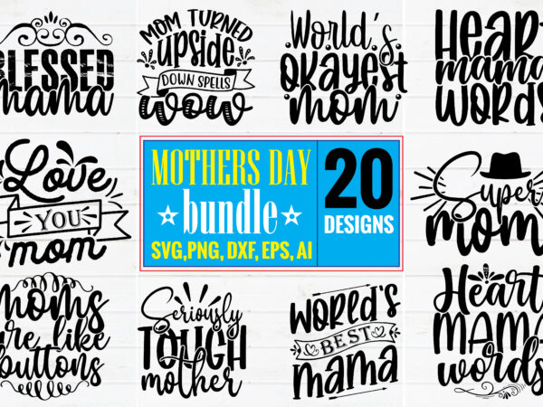 Mothers day svg design bundle