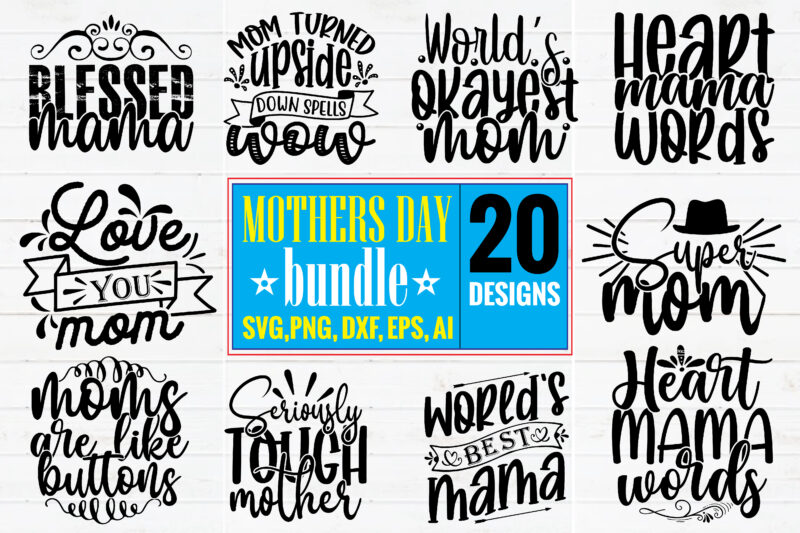 Mothers Day Svg Design Bundle