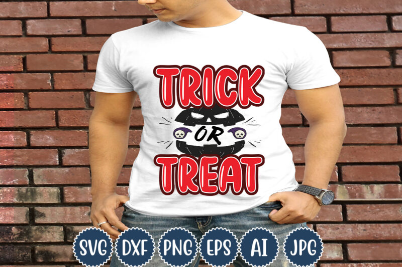 Halloween T-shirt Design, Trick Or Treat, Matching Family Halloween Outfits, Girl’s Boy’s Halloween Shirt,