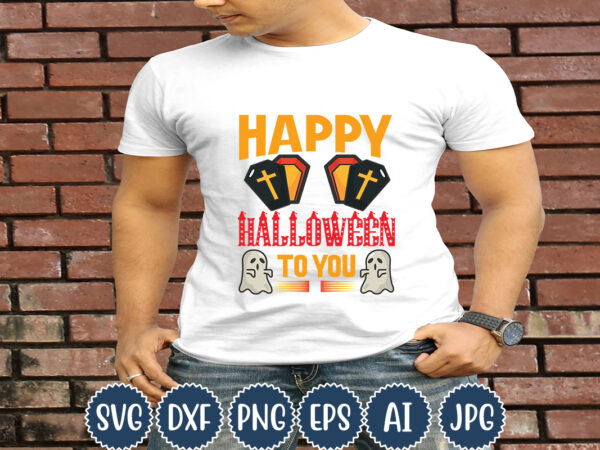 Halloween t-shirt design, happy halloween to you, matching family halloween outfits, girl’s boy’s halloween shirt,