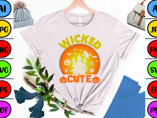 Wicked cute t shirt design for sale