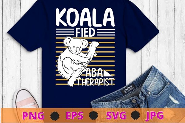 Girls Koala ABA Therapist funny ABA Therapist mom T-shirt design svg, RBT, Registered Behavior, Technician ABA, Therapist mom,