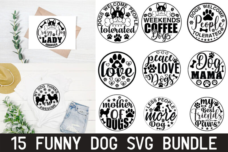 Funny Dog SVG Bundle