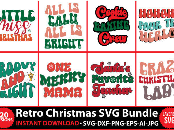 Retro svg,retro christmas svg bundle, retro christmas design, retro design, retro cut file,christmas svg bundle, winter svg, santa svg, holiday, merry christmas, christmas bundle, funny christmas shirt, cut file cricut,